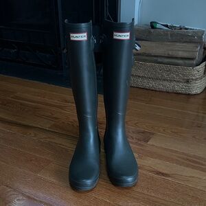 Hunter Gray Tall Rain Boots